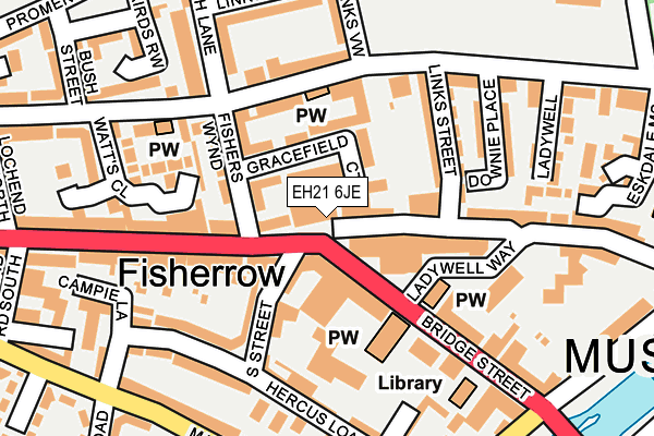 Map of FISHERROW STORES LIMITED at local scale