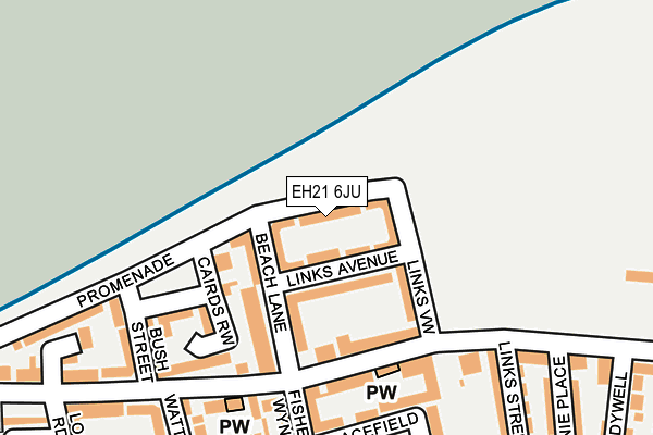 EH21 6JU map - OS OpenMap – Local (Ordnance Survey)