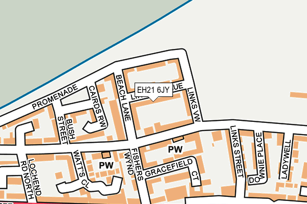 EH21 6JY map - OS OpenMap – Local (Ordnance Survey)