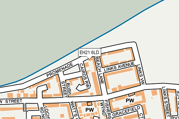 EH21 6LD map - OS OpenMap – Local (Ordnance Survey)