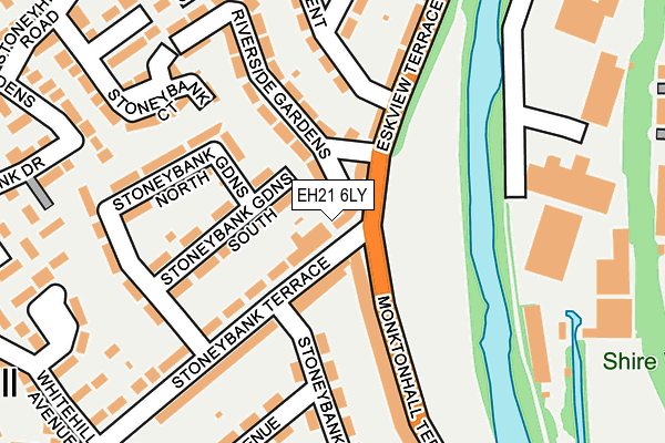 EH21 6LY map - OS OpenMap – Local (Ordnance Survey)