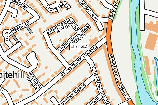 EH21 6LZ map - OS OpenMap – Local (Ordnance Survey)