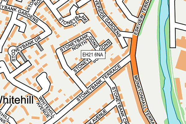 EH21 6NA map - OS OpenMap – Local (Ordnance Survey)