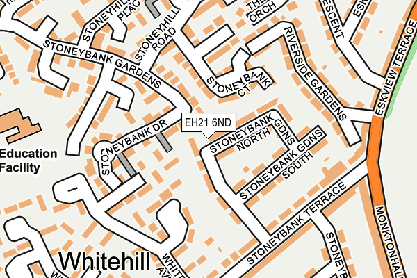 EH21 6ND map - OS OpenMap – Local (Ordnance Survey)