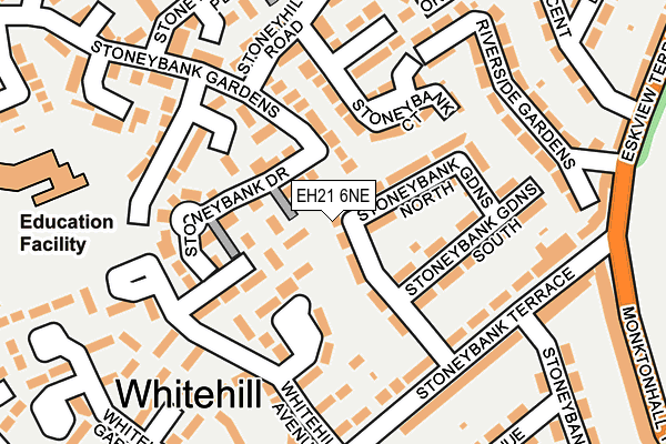 EH21 6NE map - OS OpenMap – Local (Ordnance Survey)