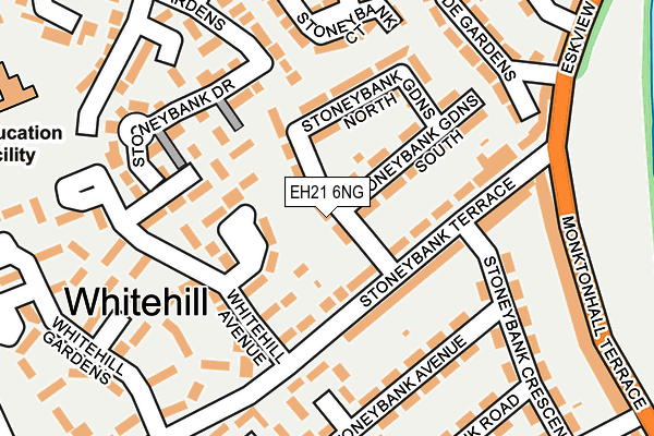 EH21 6NG map - OS OpenMap – Local (Ordnance Survey)