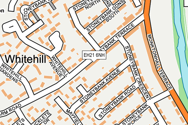 EH21 6NH map - OS OpenMap – Local (Ordnance Survey)