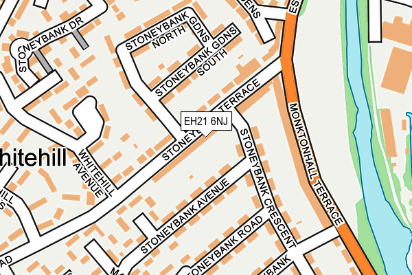 EH21 6NJ map - OS OpenMap – Local (Ordnance Survey)