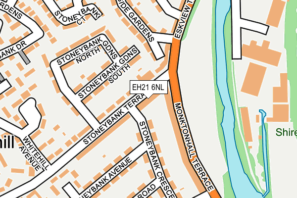 EH21 6NL map - OS OpenMap – Local (Ordnance Survey)