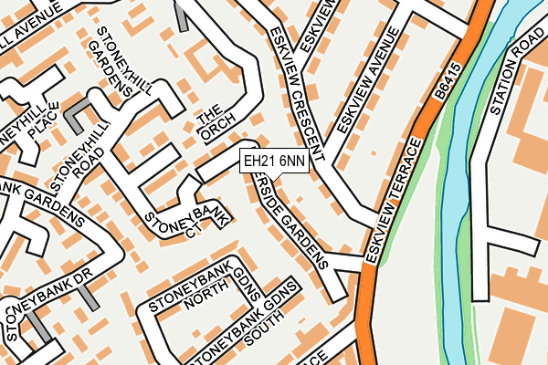 EH21 6NN map - OS OpenMap – Local (Ordnance Survey)