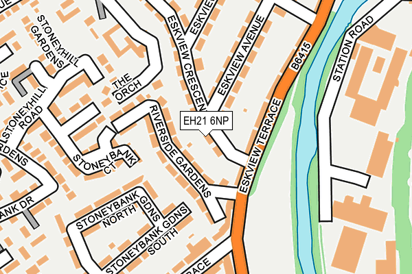 EH21 6NP map - OS OpenMap – Local (Ordnance Survey)