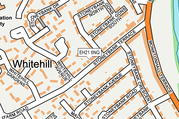 EH21 6NQ map - OS OpenMap – Local (Ordnance Survey)