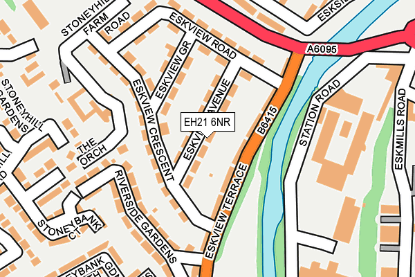 EH21 6NR map - OS OpenMap – Local (Ordnance Survey)