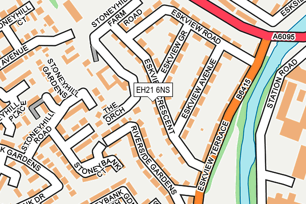 EH21 6NS map - OS OpenMap – Local (Ordnance Survey)