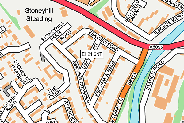 EH21 6NT map - OS OpenMap – Local (Ordnance Survey)