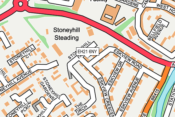 EH21 6NY map - OS OpenMap – Local (Ordnance Survey)