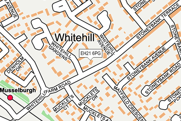 EH21 6PG map - OS OpenMap – Local (Ordnance Survey)