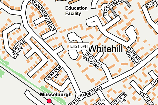 EH21 6PH map - OS OpenMap – Local (Ordnance Survey)