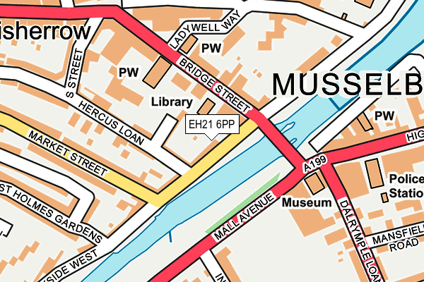 EH21 6PP map - OS OpenMap – Local (Ordnance Survey)