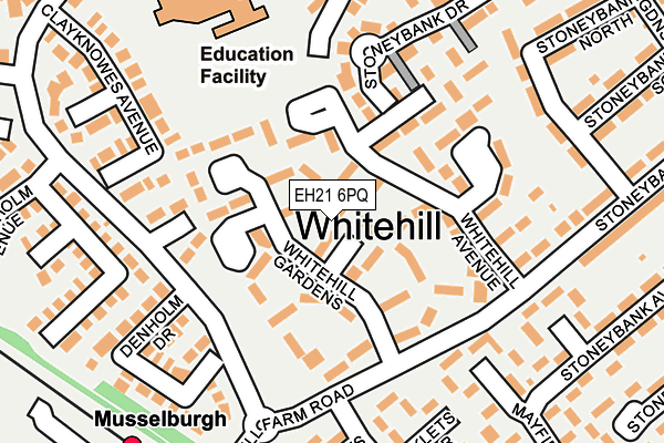 EH21 6PQ map - OS OpenMap – Local (Ordnance Survey)