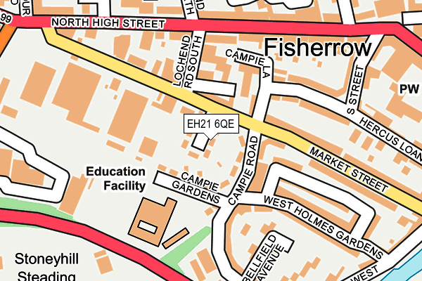 EH21 6QE map - OS OpenMap – Local (Ordnance Survey)