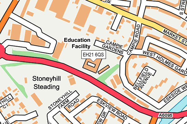 EH21 6QS map - OS OpenMap – Local (Ordnance Survey)