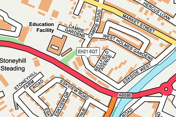 EH21 6QT map - OS OpenMap – Local (Ordnance Survey)