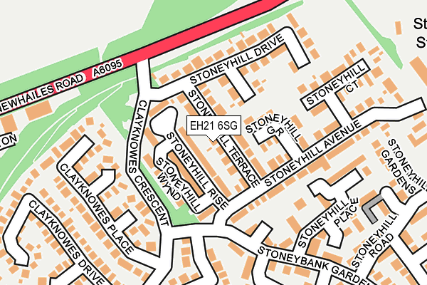 EH21 6SG map - OS OpenMap – Local (Ordnance Survey)