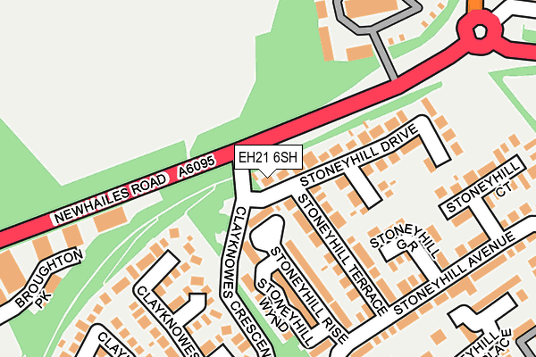 EH21 6SH map - OS OpenMap – Local (Ordnance Survey)