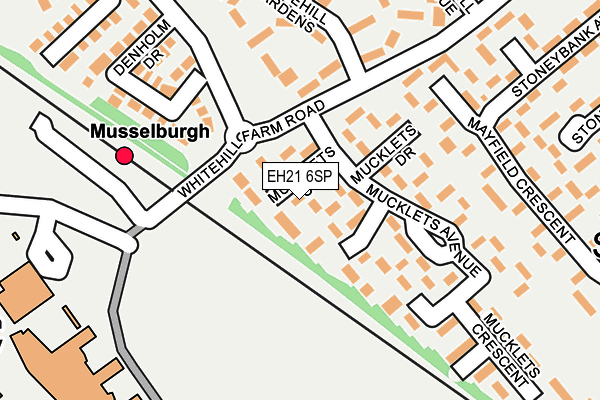 EH21 6SP map - OS OpenMap – Local (Ordnance Survey)