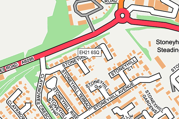 EH21 6SQ map - OS OpenMap – Local (Ordnance Survey)