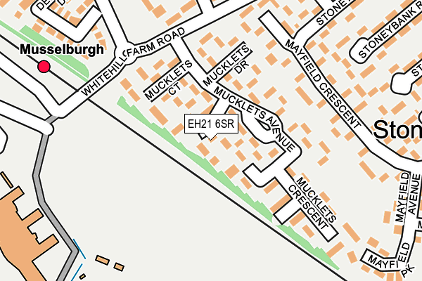 EH21 6SR map - OS OpenMap – Local (Ordnance Survey)