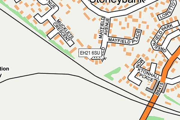 EH21 6SU map - OS OpenMap – Local (Ordnance Survey)