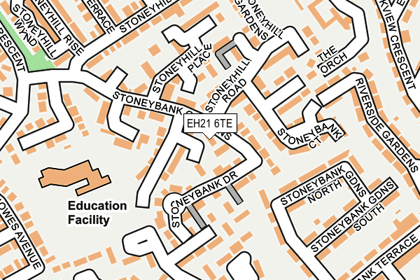 EH21 6TE map - OS OpenMap – Local (Ordnance Survey)