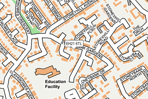 EH21 6TL map - OS OpenMap – Local (Ordnance Survey)