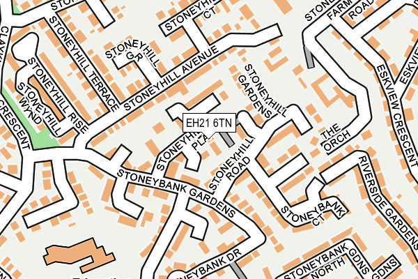 EH21 6TN map - OS OpenMap – Local (Ordnance Survey)