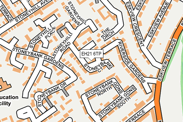 EH21 6TP map - OS OpenMap – Local (Ordnance Survey)