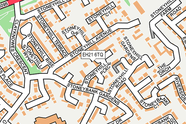 EH21 6TQ map - OS OpenMap – Local (Ordnance Survey)