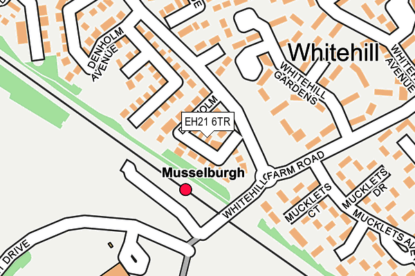 EH21 6TR map - OS OpenMap – Local (Ordnance Survey)