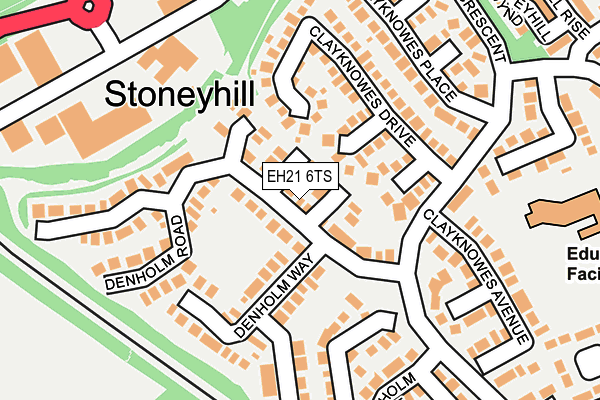 EH21 6TS map - OS OpenMap – Local (Ordnance Survey)