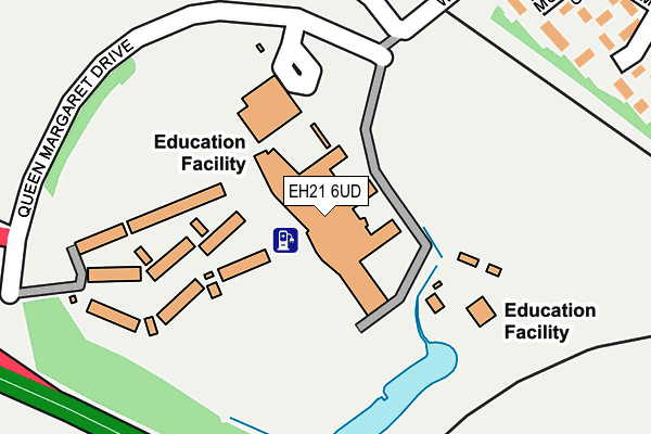 EH21 6UD map - OS OpenMap – Local (Ordnance Survey)