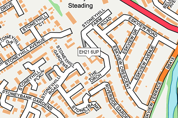 EH21 6UP map - OS OpenMap – Local (Ordnance Survey)