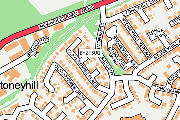 EH21 6UQ map - OS OpenMap – Local (Ordnance Survey)