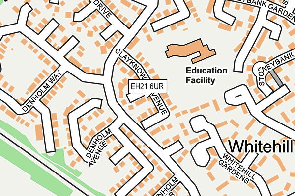 EH21 6UR map - OS OpenMap – Local (Ordnance Survey)