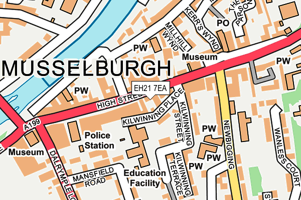 Map of ISP MUSSELBURGH LTD at local scale