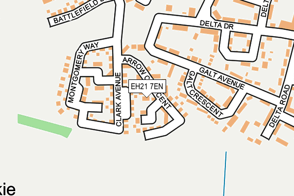 EH21 7EN map - OS OpenMap – Local (Ordnance Survey)