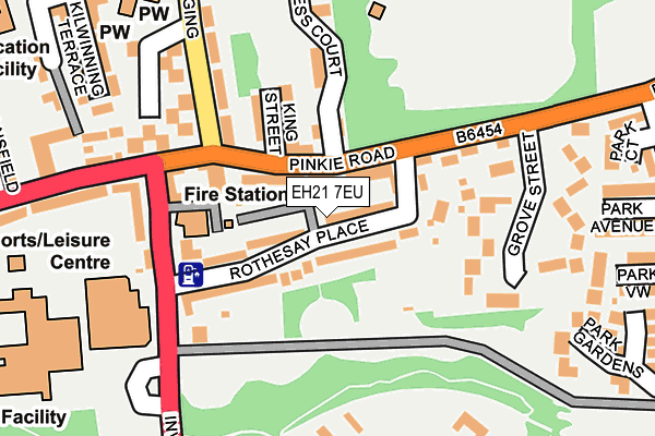 EH21 7EU map - OS OpenMap – Local (Ordnance Survey)