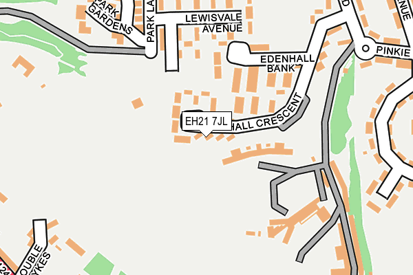 EH21 7JL map - OS OpenMap – Local (Ordnance Survey)