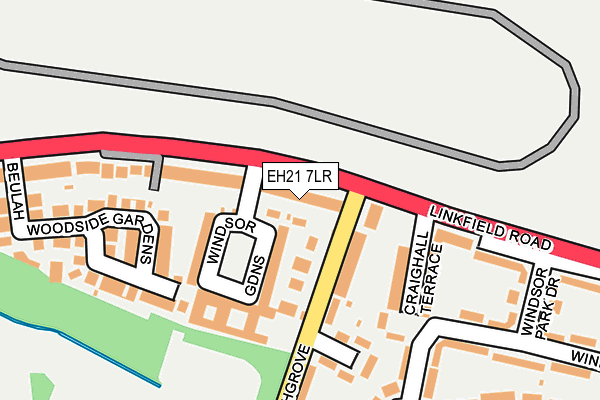 EH21 7LR map - OS OpenMap – Local (Ordnance Survey)