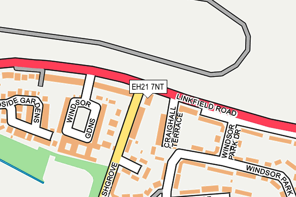 EH21 7NT map - OS OpenMap – Local (Ordnance Survey)